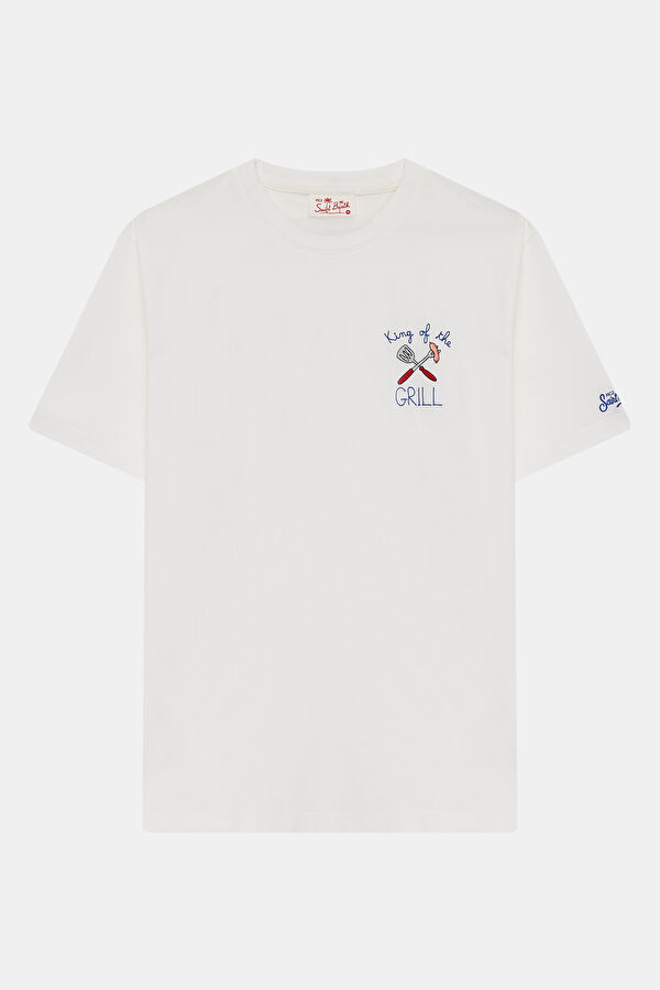 Portofino BBQ King Men's White T-Shirt