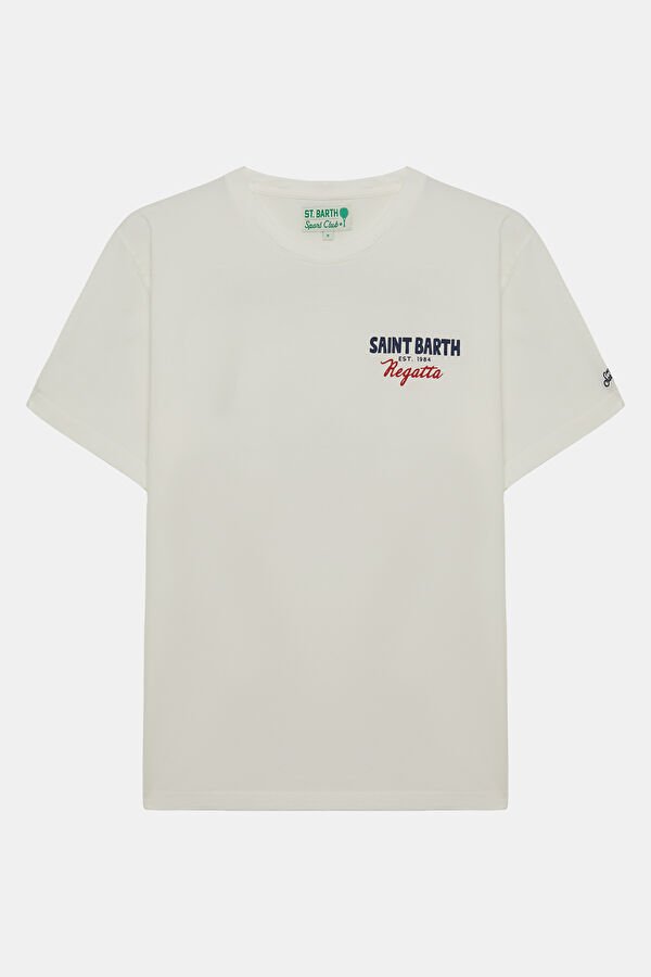 Portland Sail Boat Erkek Krem T-Shirt 5
