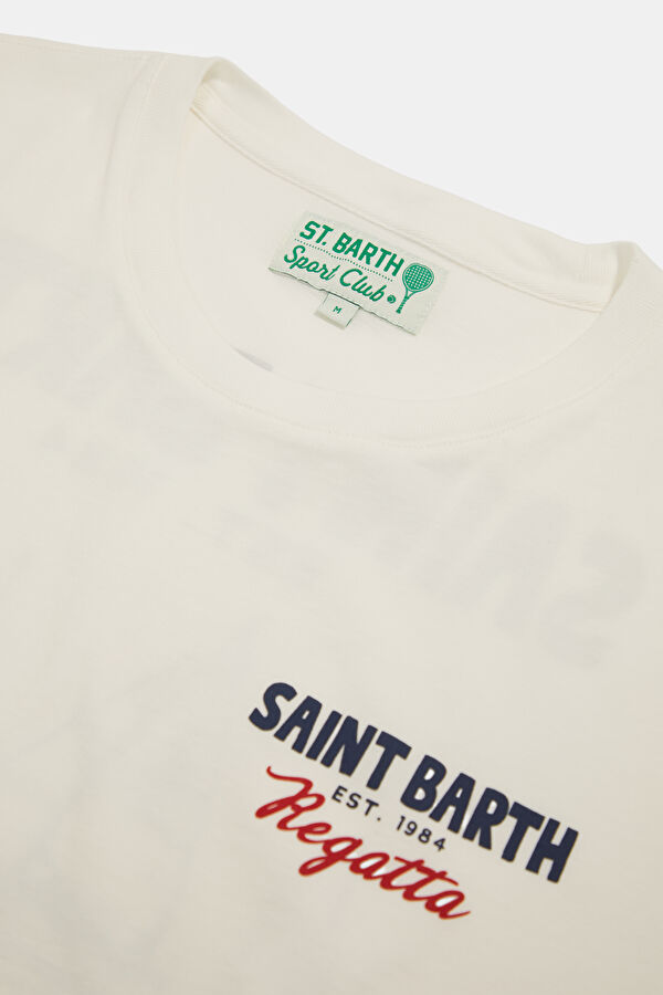 Portland Sail Boat Erkek Krem T-Shirt 6