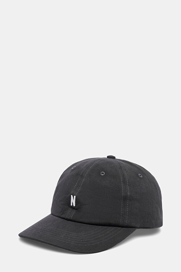 Gray Embroidered Hat