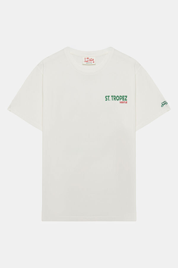 Portland St Tropez Summer Men's White T-Shirt