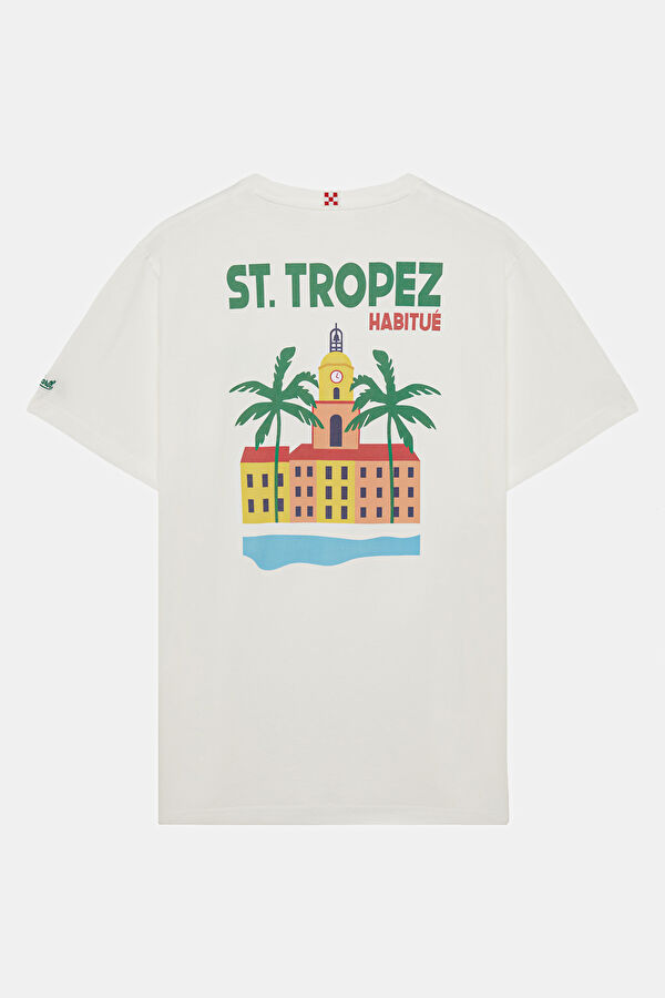 Portland St Tropez Summer Men's White T-Shirt 2
