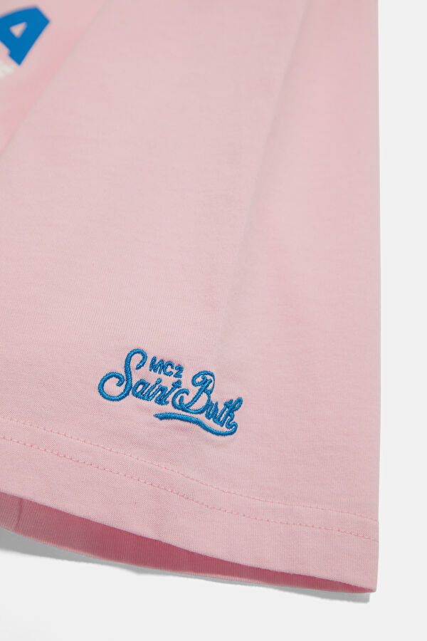 Portland ibiza Postcard Erkek Pembe T-Shirt 5
