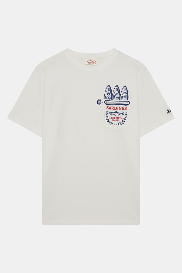 Austin Sardines Men's White T-Shirt