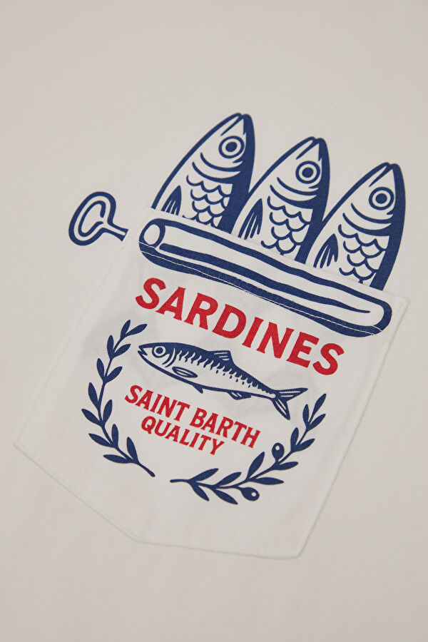 Austin Sardines Men's White T-Shirt 4