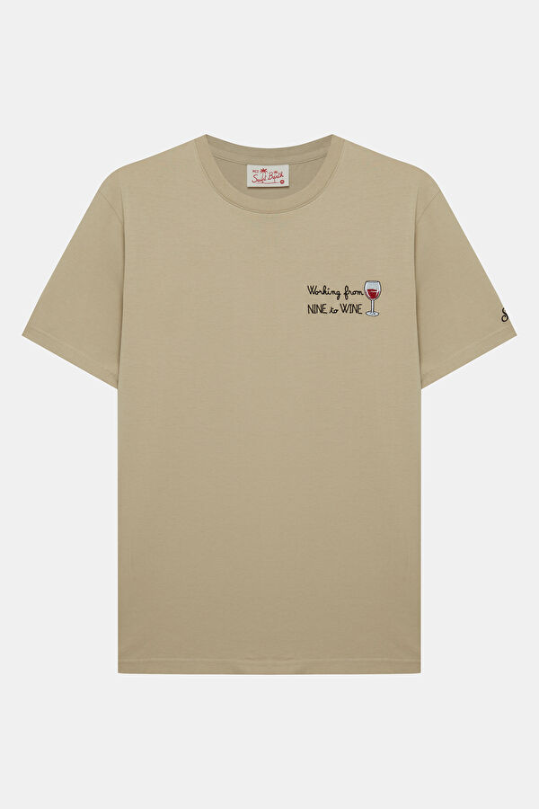 Portofino Nine Wine Men's White T-Shirt