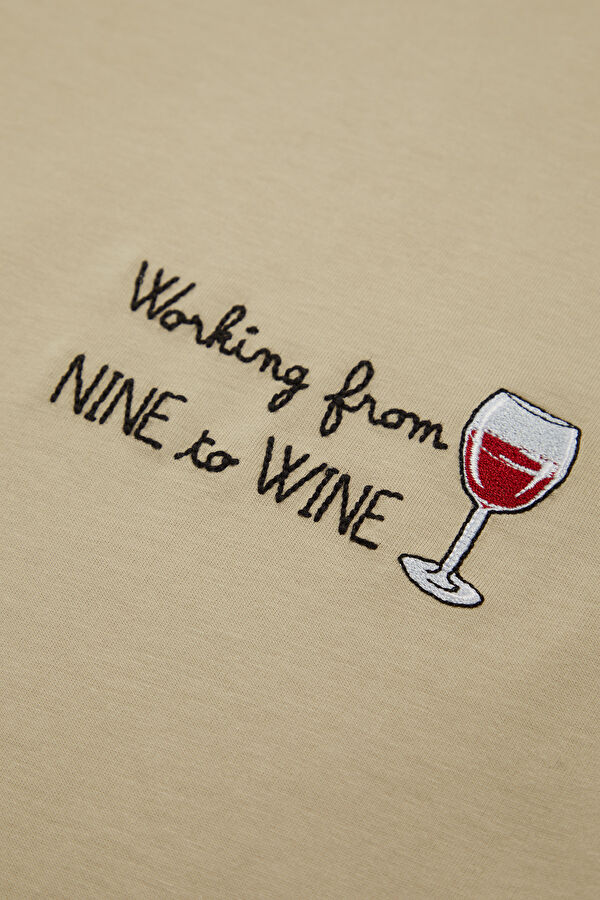 Portofino Nine Wine Men's White T-Shirt 4