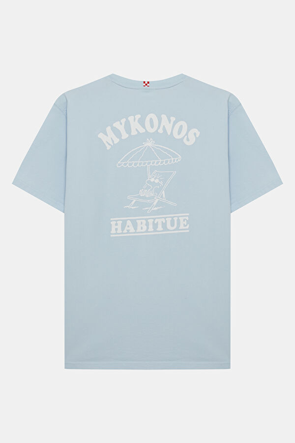 Portland Peanuts Mykonos Erkek Açık Mavi T-Shirt