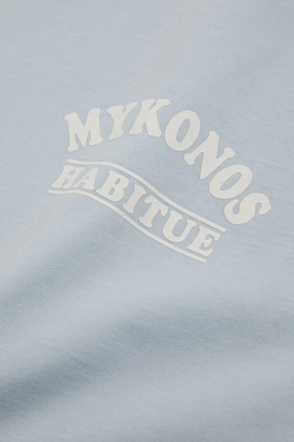Portland Peanuts Mykonos Erkek Açık Mavi T-Shirt 4