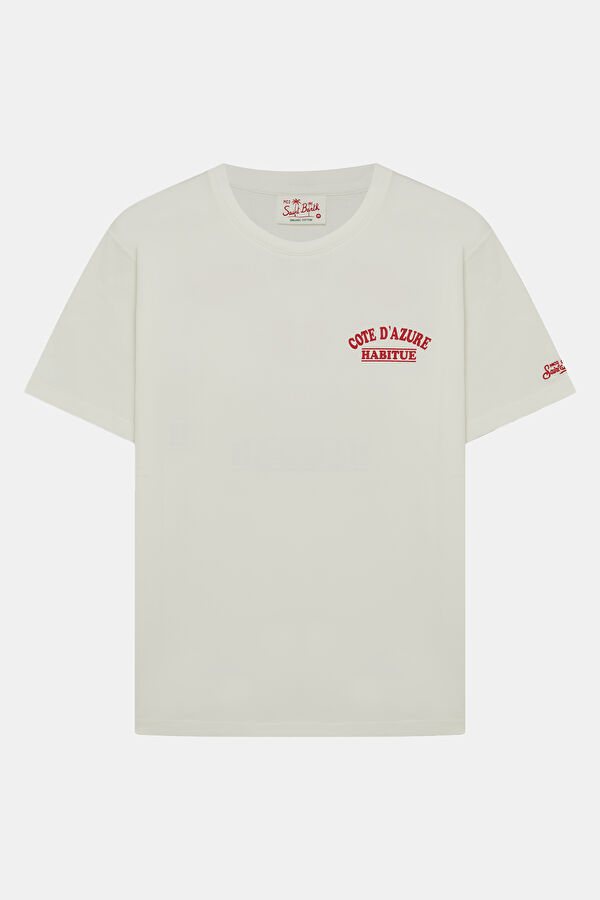 Portland Peanuts Cote Azure Men's Cream T-Shirt 2
