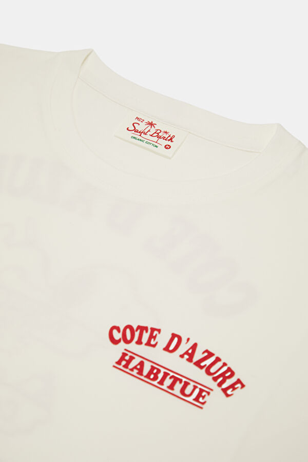 Portland Peanuts Cote Azure Men's Cream T-Shirt 3