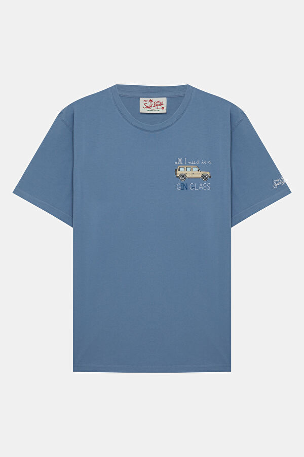 Portofino Need Gin Glass Men's Blue T-Shirt