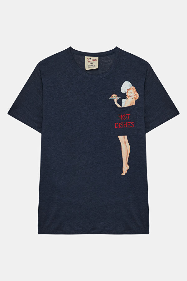 Ecstasea Hot Dishes Erkek Lacivert T-Shirt