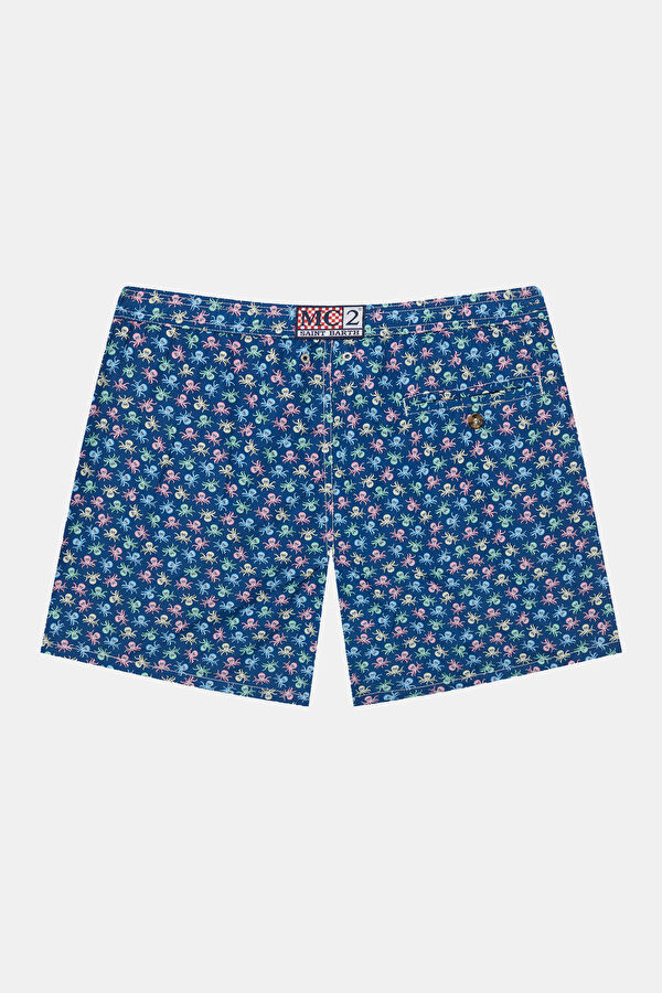 Lighting Micro Fantasy Octopus Pattern Men's Blue Swimsuit Swimsuit 2