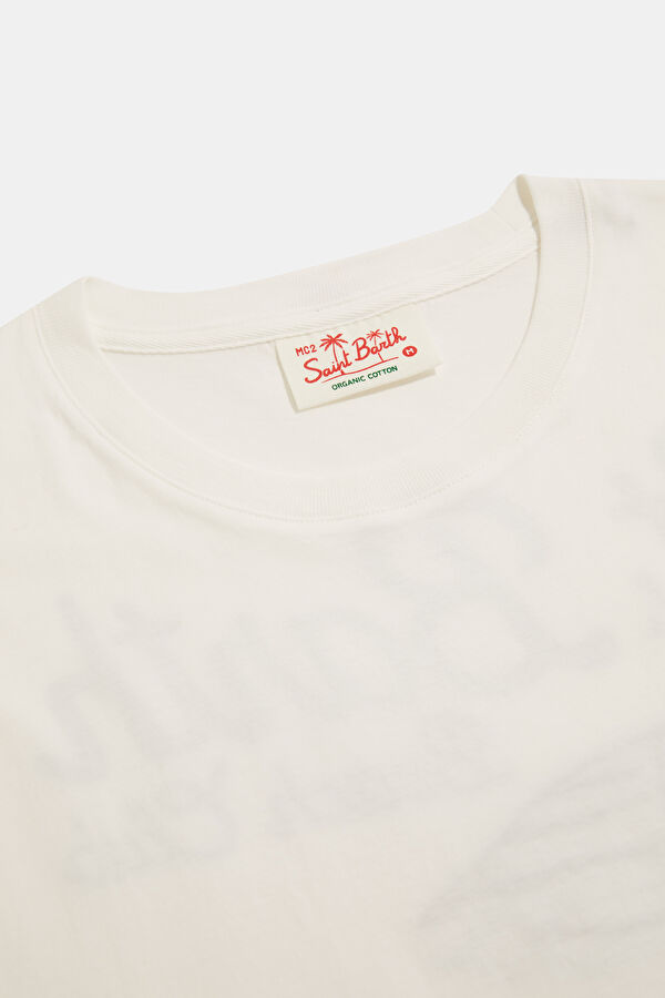 Portland St Barth Beach Erkek Beyaz T-Shirt 3