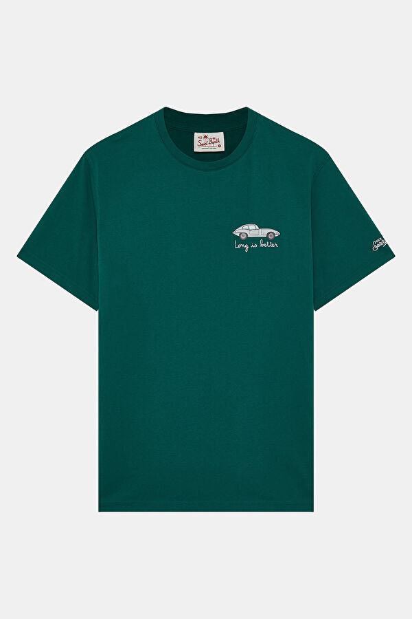 Portofino Long Car Men's Dark Green T-Shirt