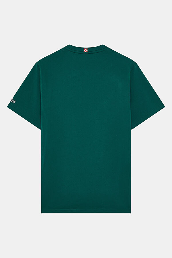 Portofino Long Car Men's Dark Green T-Shirt 2