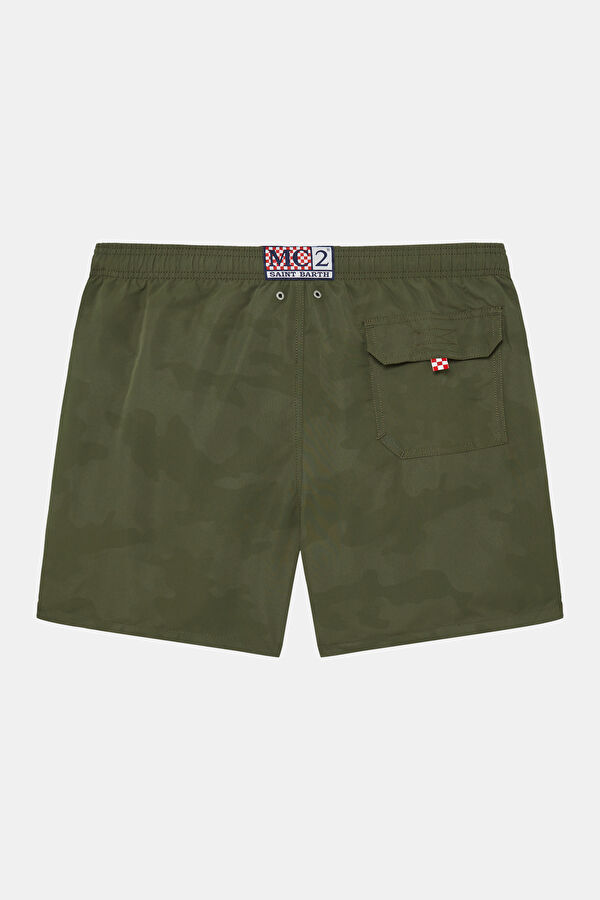 Lighting Magic Camo Men's Khaki Swimsuit 2