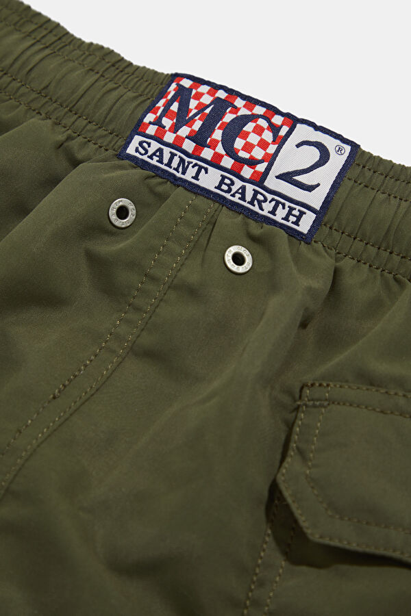 Lighting Magic Camo Men's Khaki Swimsuit 5