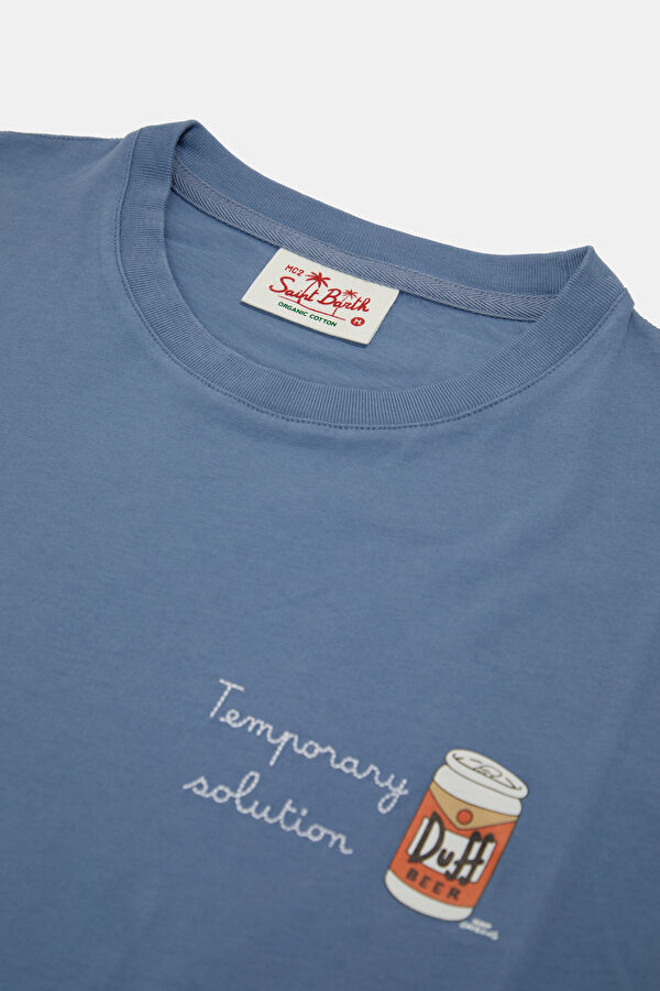 Portofino Duff Beer Want Men's Blue T-Shirt 3