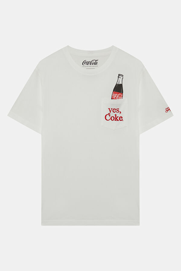 Austin Coca Bottle Erkek Beyaz T-Shirt