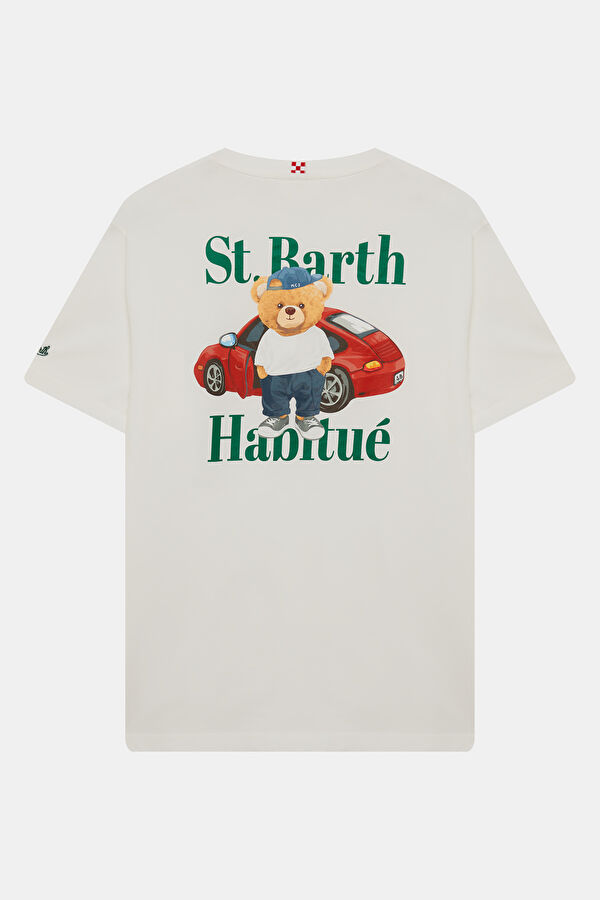 Portland Teddy Car Erkek Beyaz T-Shirt 2