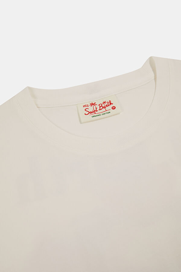 Portland Teddy Car Erkek Beyaz T-Shirt 3