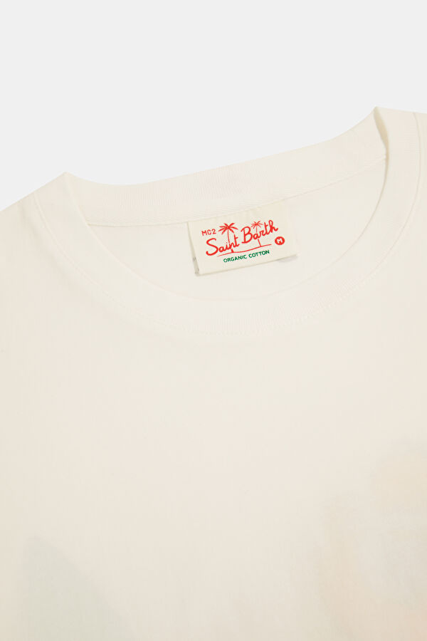 Portland Homer Bart Erkek Beyaz T-Shirt 3