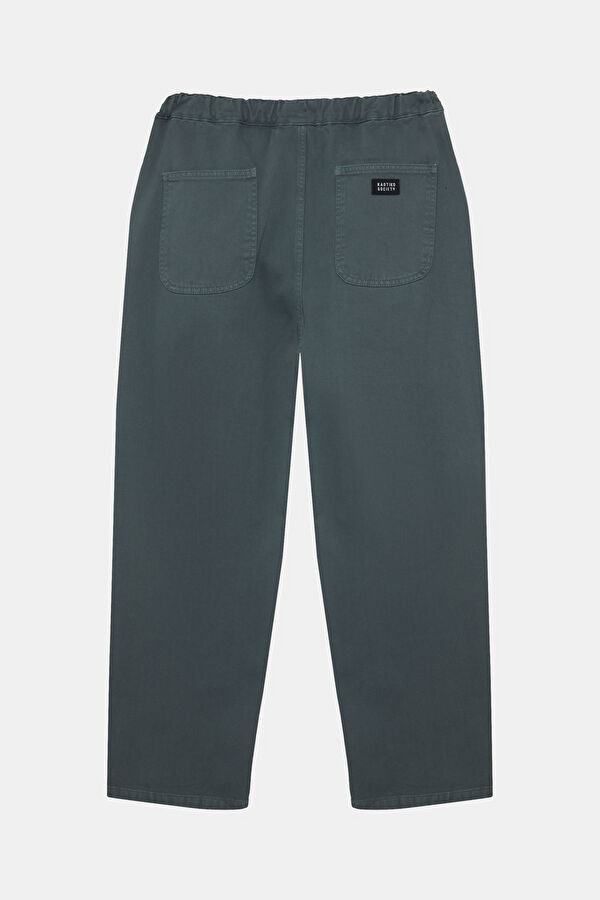 Relax Fit Green Wide Leg Men's Trousers 2