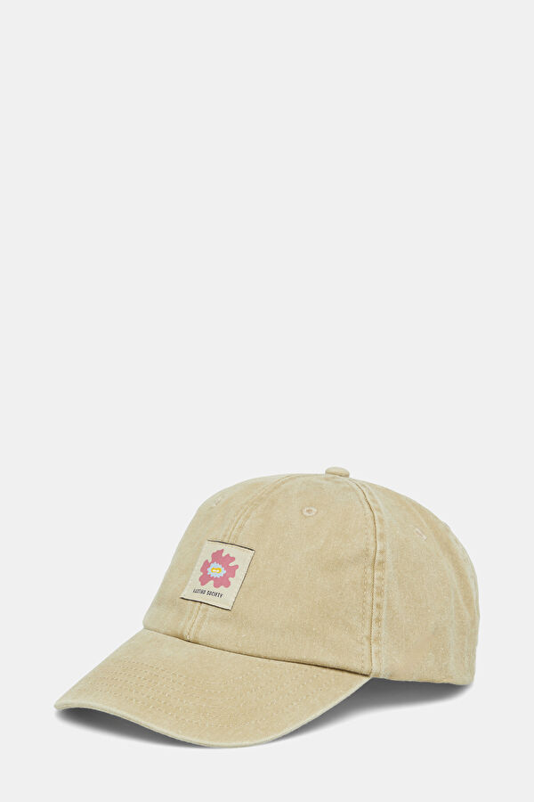 Cream Embroidered Hat