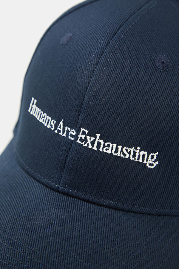 Navy Embroidered Hat 4