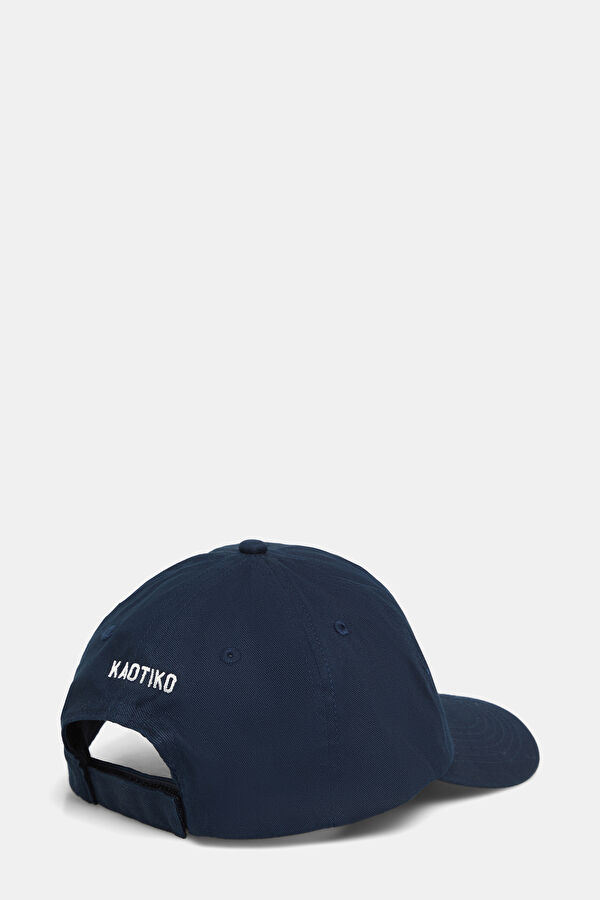 Navy Embroidered Hat 2