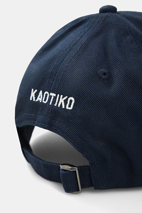 Navy Embroidered Hat 3