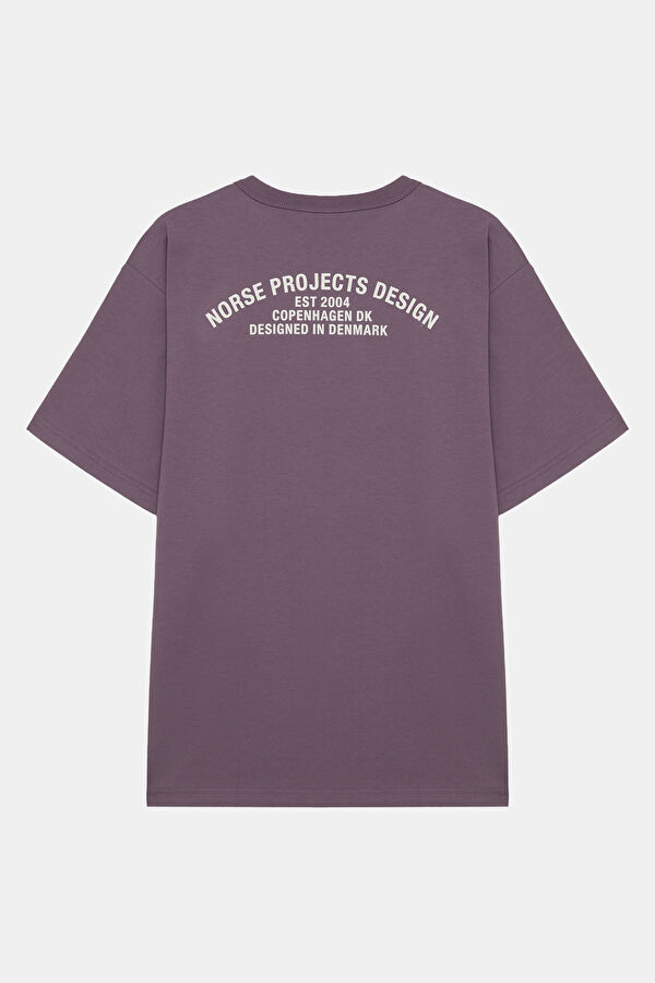 Relax Fit Purple Crew Neck Printed Men's T-Shirt 2