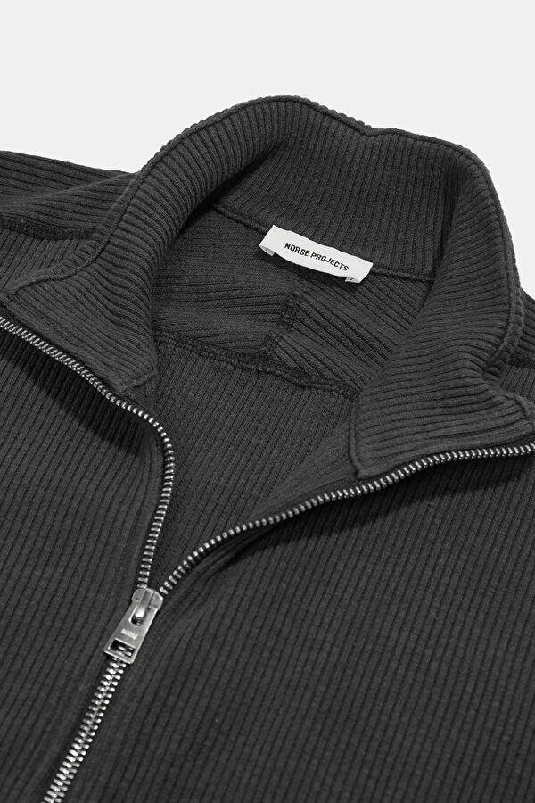 Brown Cotton Elastane Knitted Men's Cardigan 3