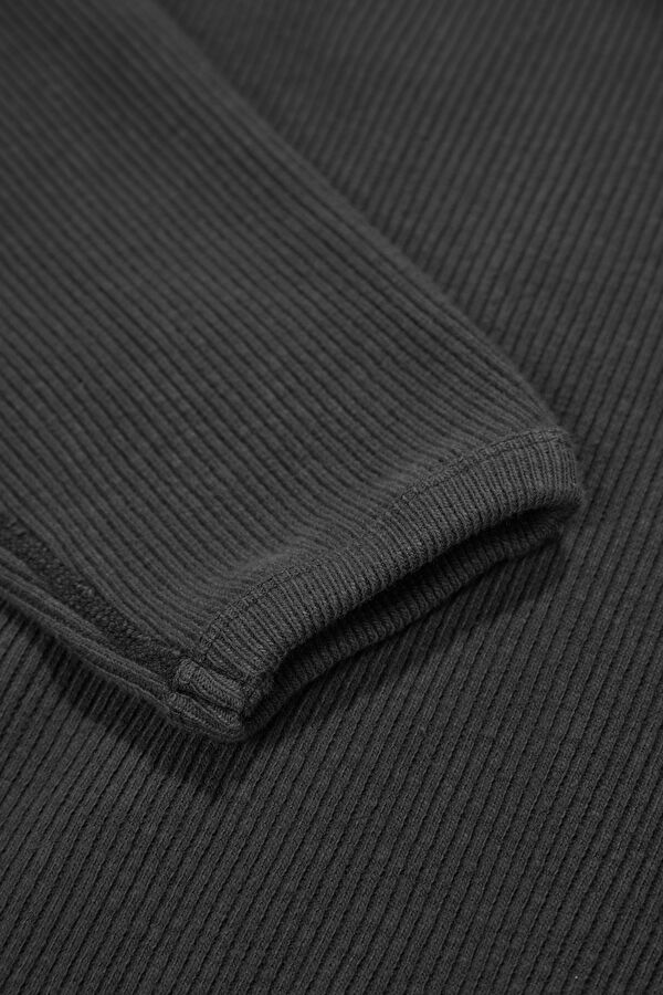 Brown Cotton Elastane Knitted Men's Cardigan 4