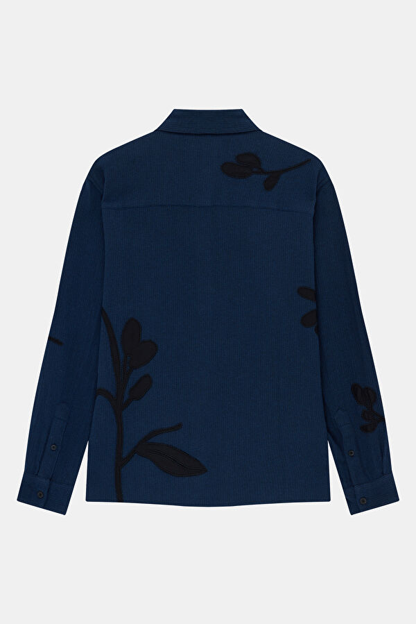 Navy Blue Zip-Up Men's Jacket 2