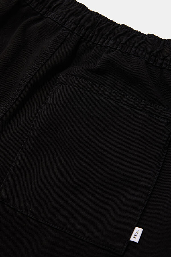 Relax Fit Black Tapered Fit Men's Pants 5