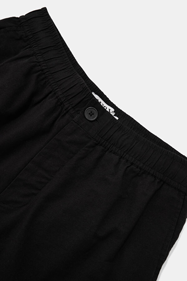 Black Patterned Men's Shorts 3