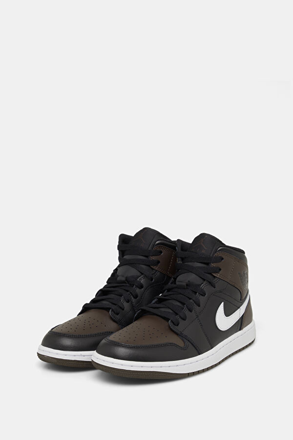 Air Jordan 1 Mid Siyah Erkek Spor Ayakkabı 2