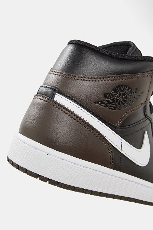 Air Jordan 1 Mid Siyah Erkek Spor Ayakkabı 6