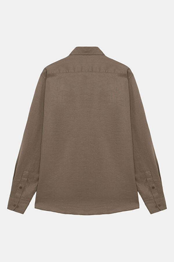 Mink Regular Linen Men's Shirt 2