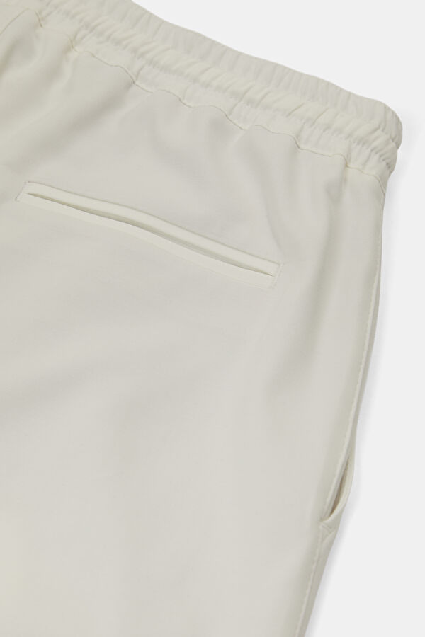 White Straight Men's Trousers 4