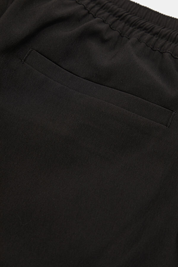 Black Straight Leg Men's Trousers 4
