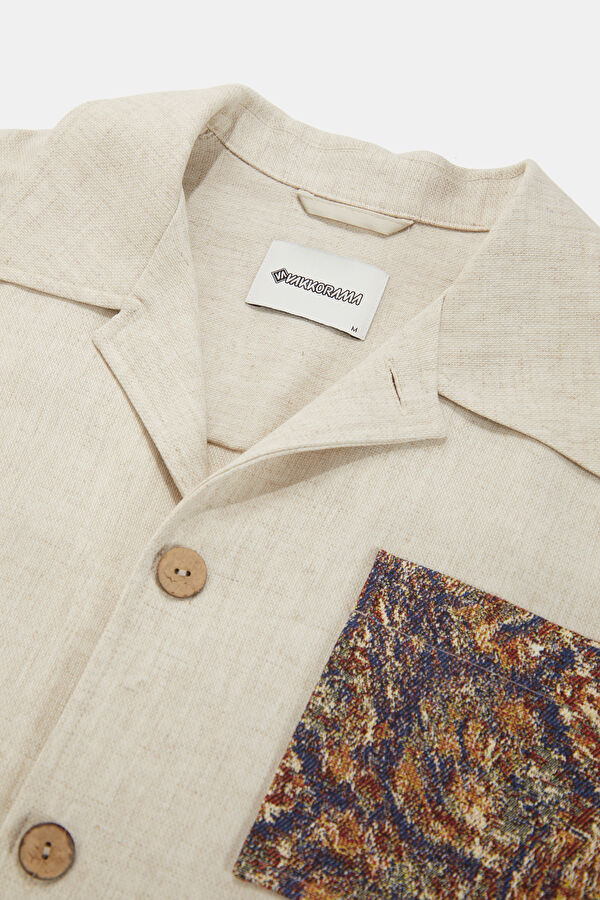 Men's Jacket with Natural Buttons 3