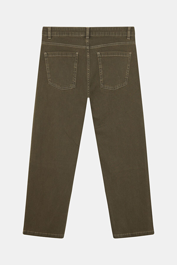 Khaki Wide Leg Trousers 2
