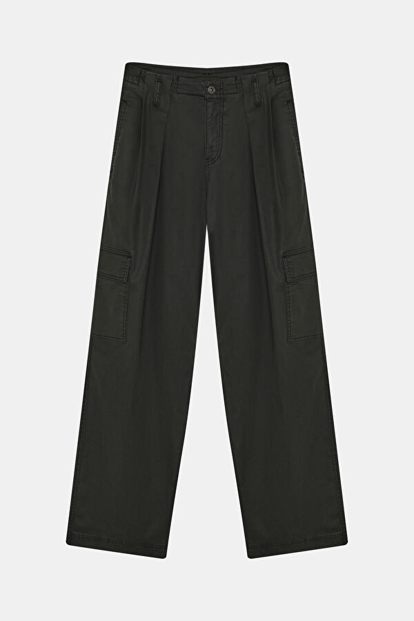 Siyah Wide Leg Erkek Pantolon