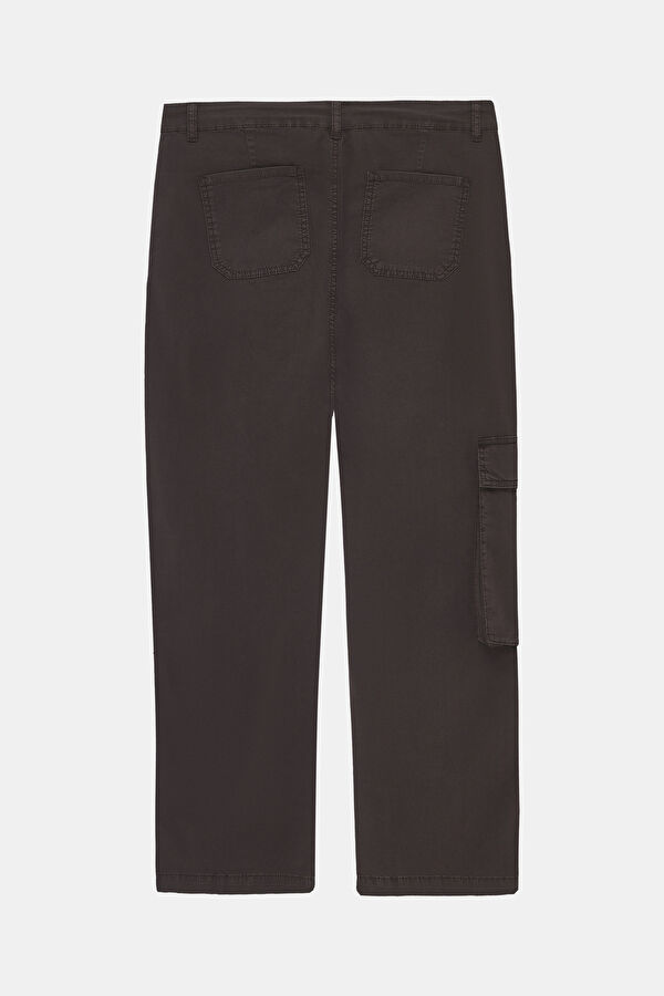 Brown Straight Leg Men's Trousers 2