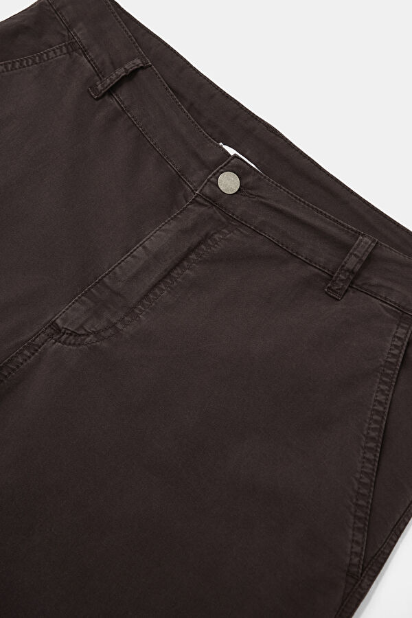 Brown Straight Leg Men's Trousers 3