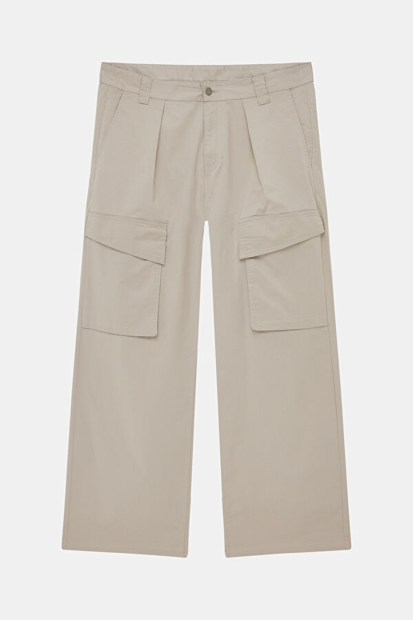 Men's Wide Leg Trousers with Stone Embellishments